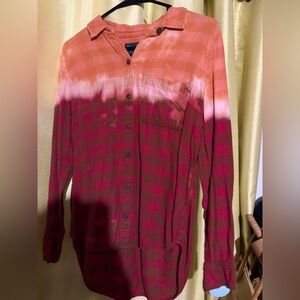 Bleached flannel women size medium excellent condition
